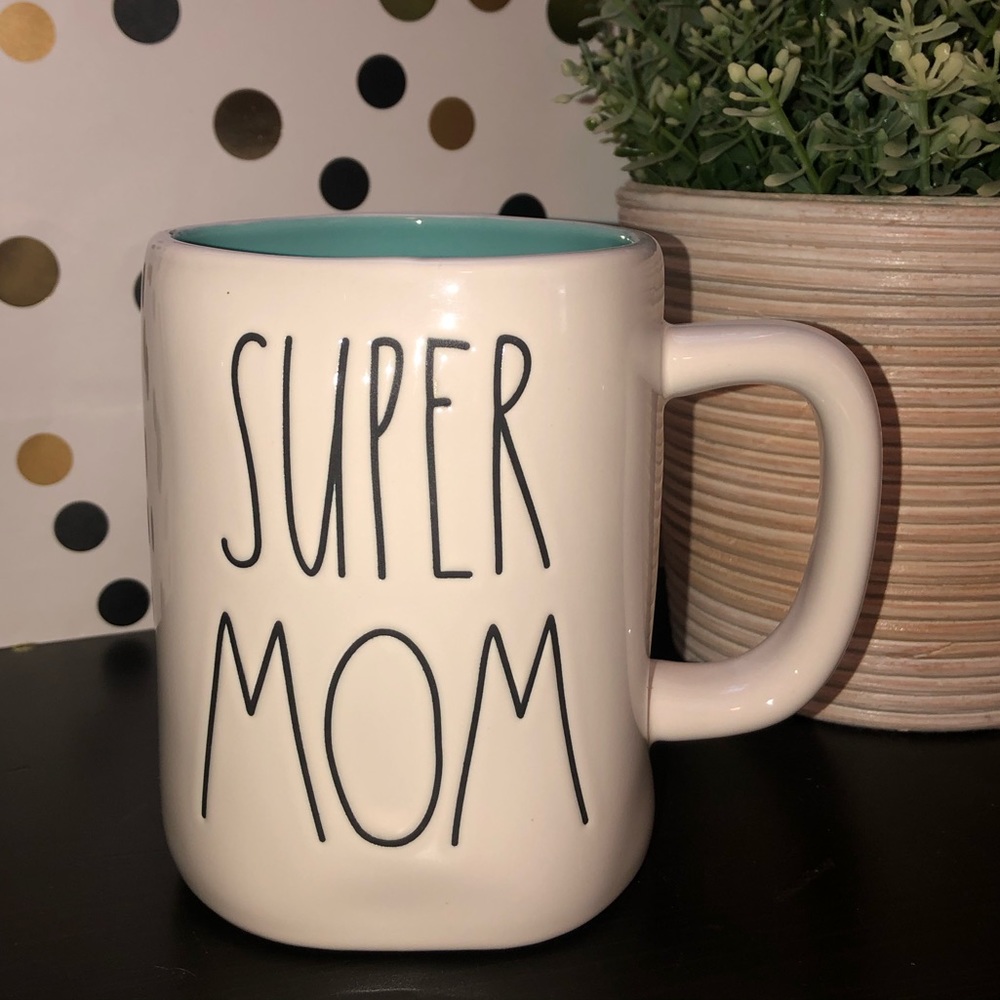 💥2/$30💥 Rae Dunn SUPER MOM  ceramic mug